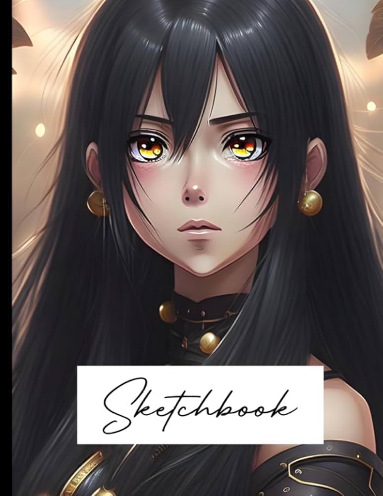 anime girl long black hair