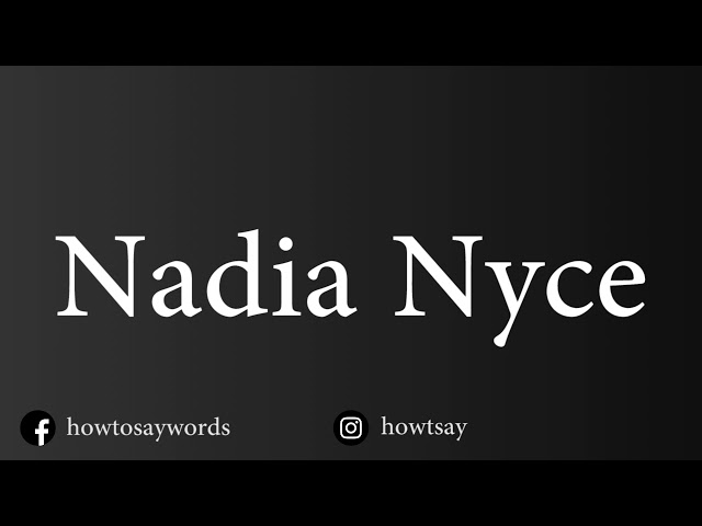 diane comeaux recommends nadia nyce pic