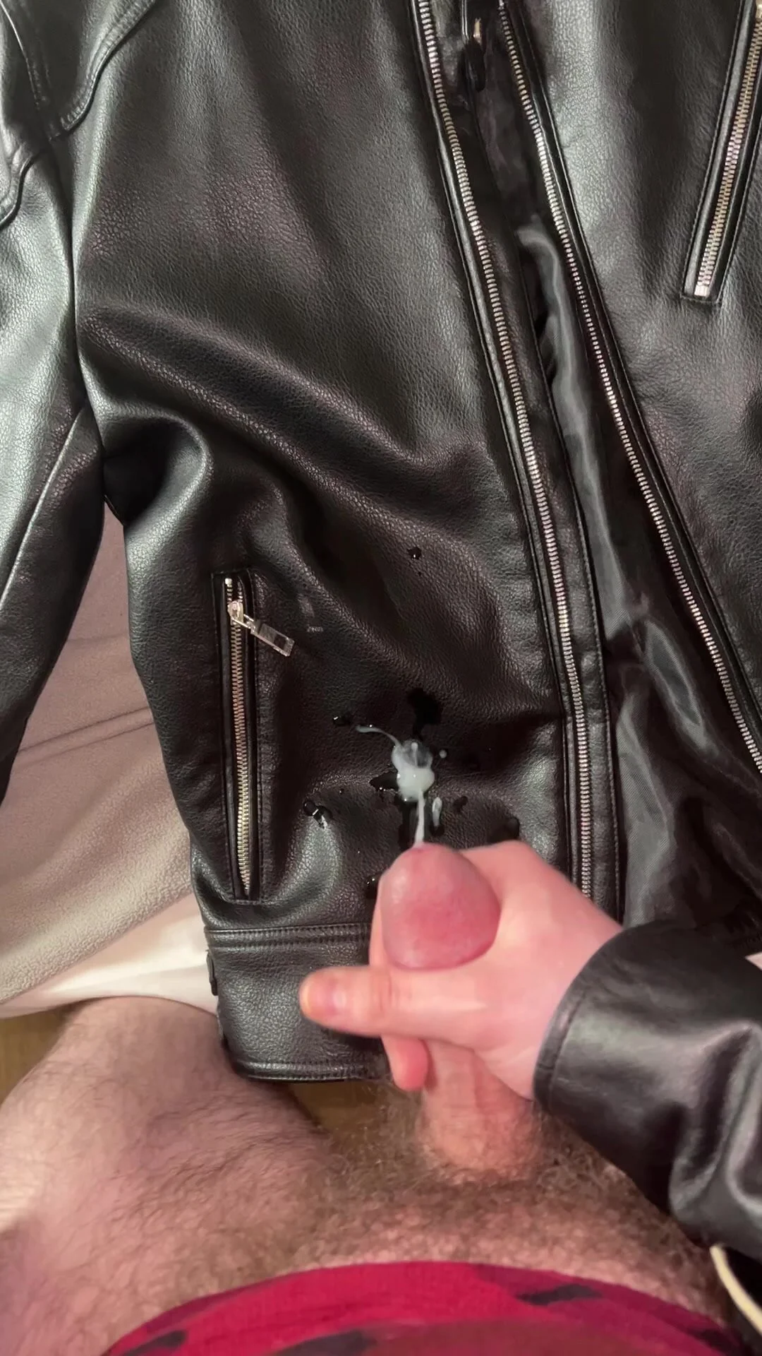 leather cumshots