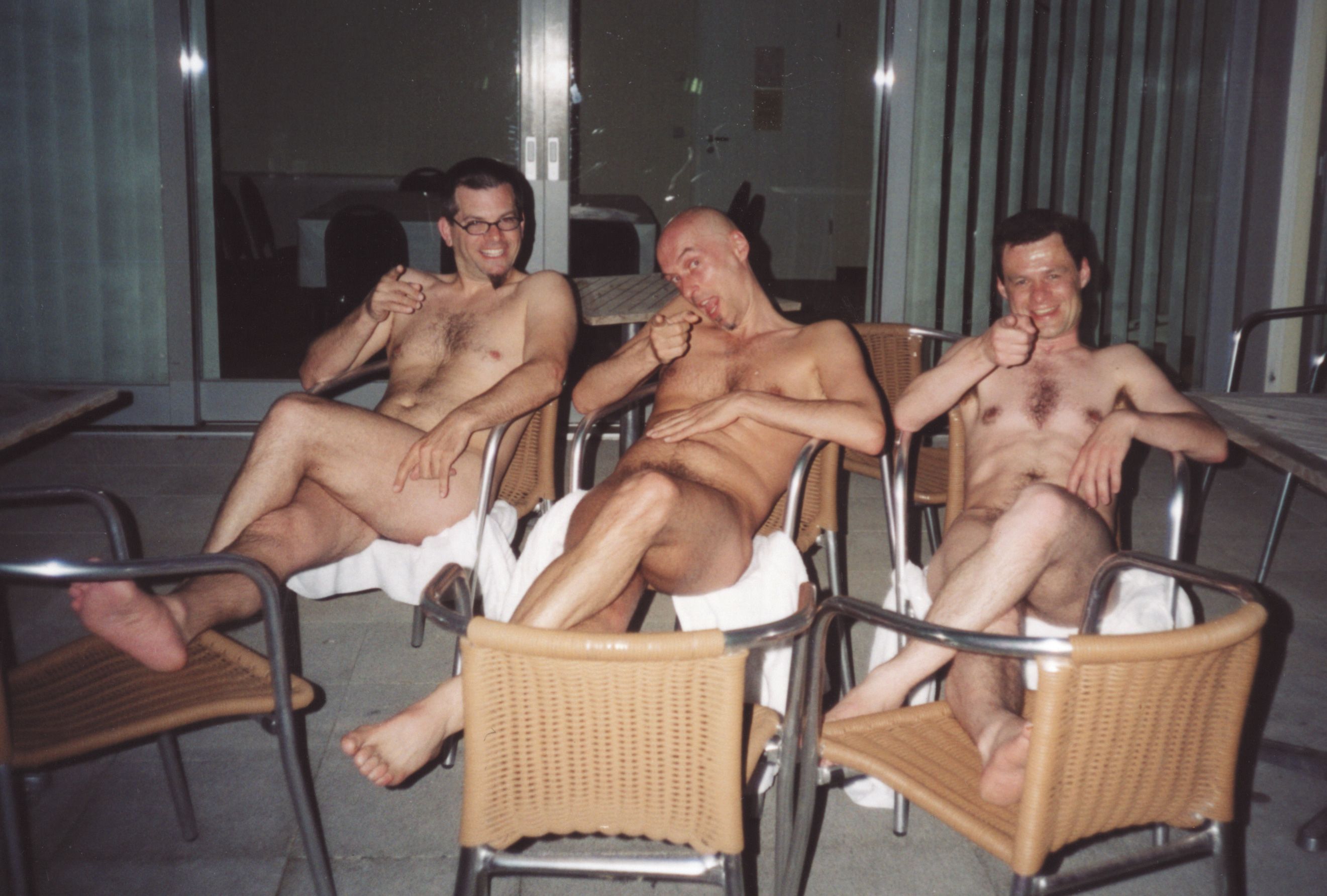 al golet add naked men in a sauna photo