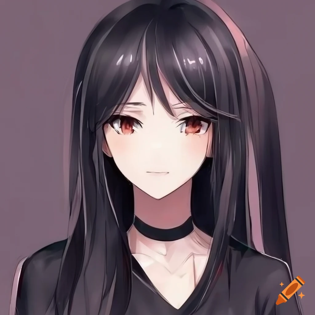 Anime Girl Long Black Hair cam amatr