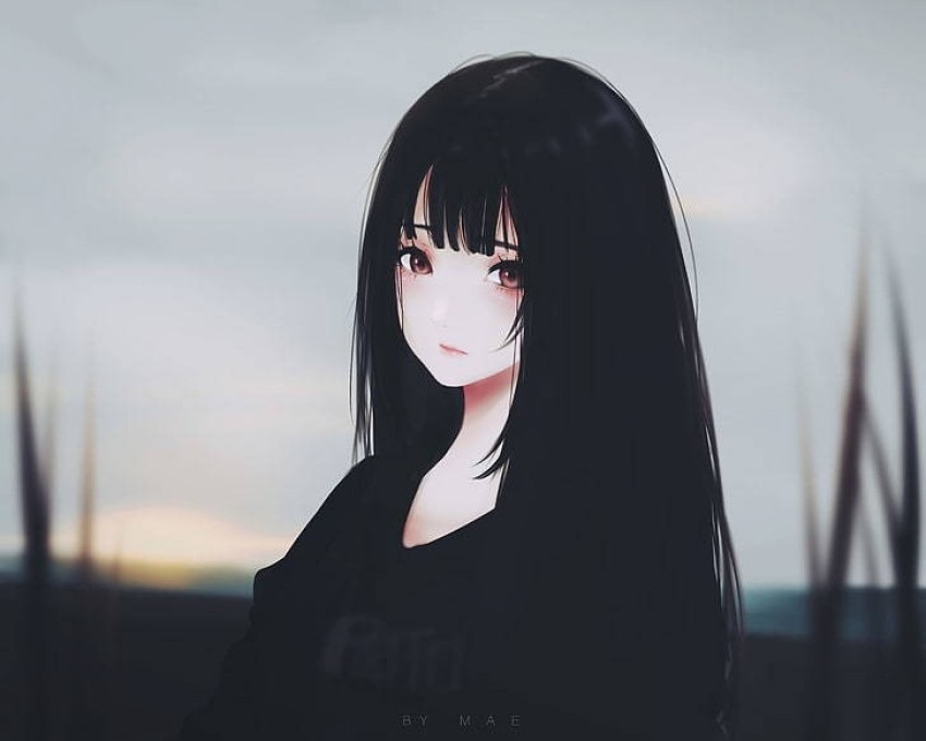 alaina rose recommends anime girl long black hair pic