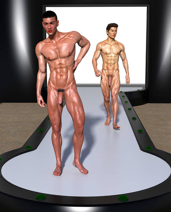 nude men runway