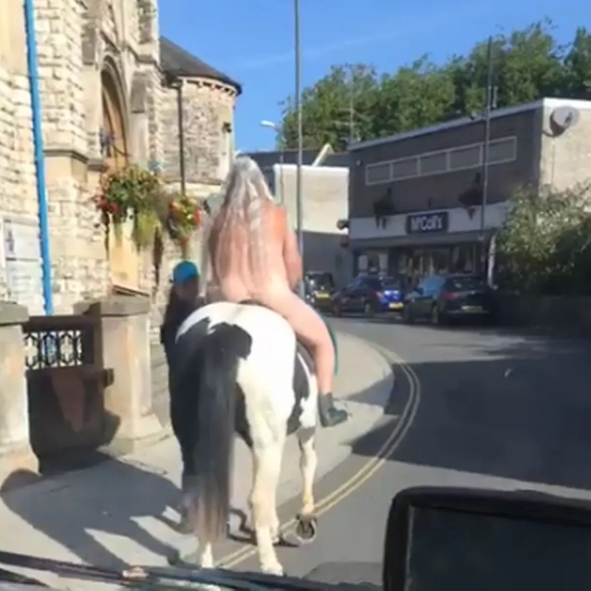 naked woman on horseback